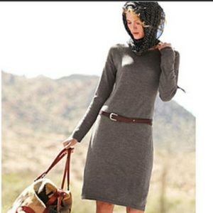 Garnet Hill Merino Sweater Dress. NWOT